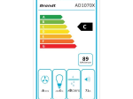 Hotte décorative murale AD1070X