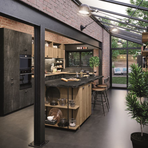 Minéral marbre noir ardoise