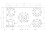 Table de cuisson gaz D56016