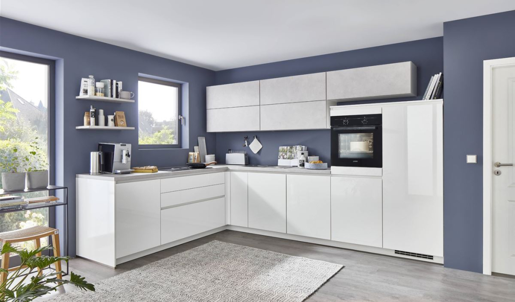 Flash  Laque laminate blanc alpin brillant