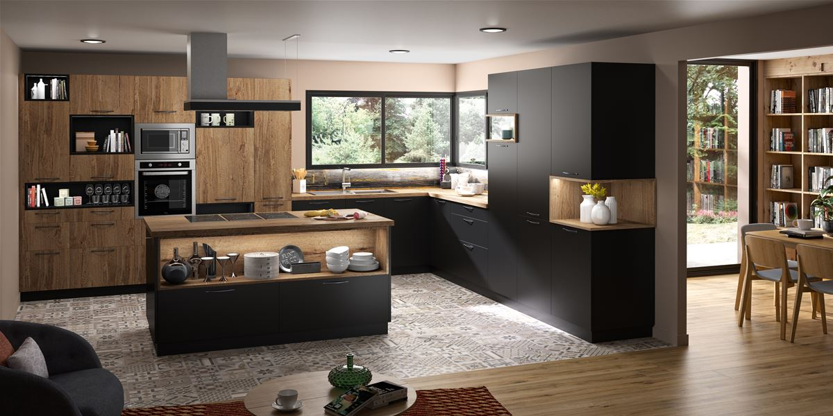 ILLUSION Noir Volcan Soyeux