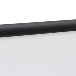 Poignée profilée sur chant alu noir brossé