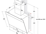 Hotte décorative murale AKR62FLTK