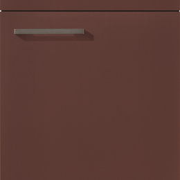 Façade Laque laminate rouge rouille ultra mat
