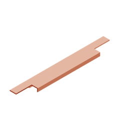 Poignée profilée cuivre