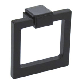 Bouton carré déco noir