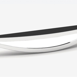 Poignée évidée chromé brillant