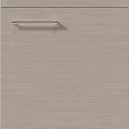 Façade Laque laminate décor acier brossé