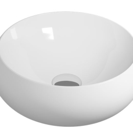 Bol blanc brillant à poser