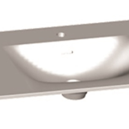 Plan Vasque GSPLAN 2 vasques marbre reconstituées blanc mat 1400mm