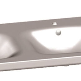 Plan Vasque GOPLAN 2 vasques marbre céramique 1200mm