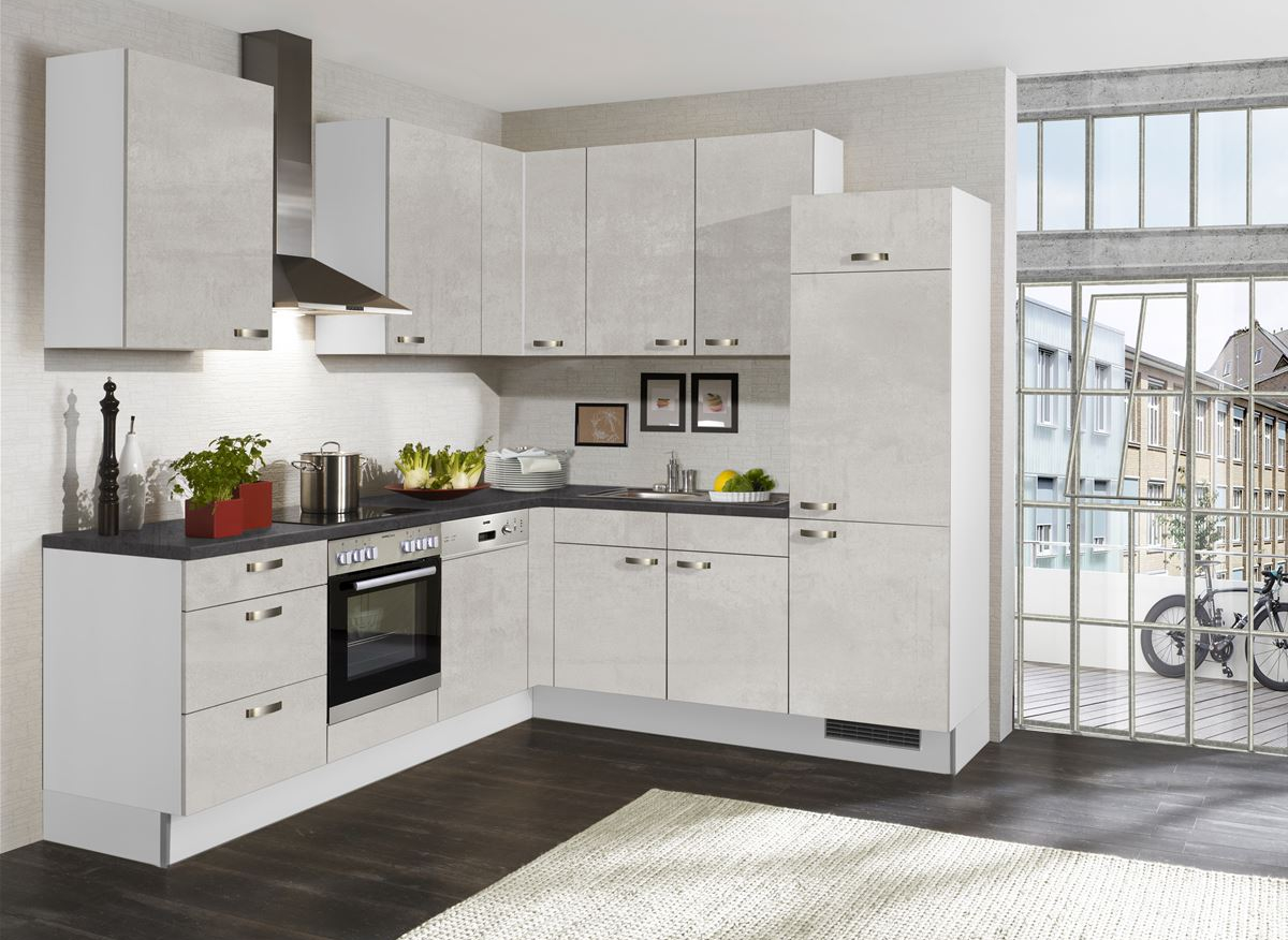 PN100 665 Béton gris blanc