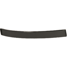 Poignée arc métallique aspect chrome noir 859