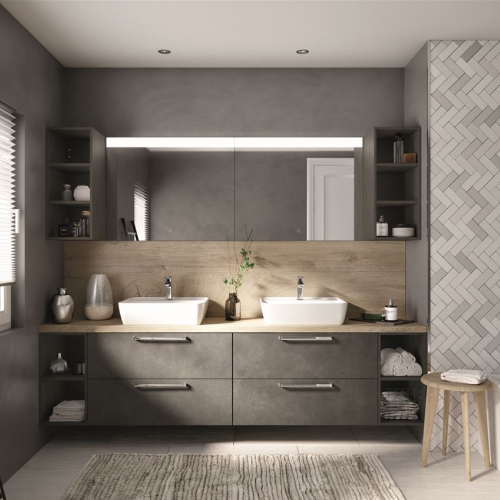 Riva  Décor béton gris terra