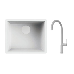 Pack évier + mitigeur PACKSTELOBLANC