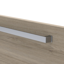 Poignée Zoé gris satiné