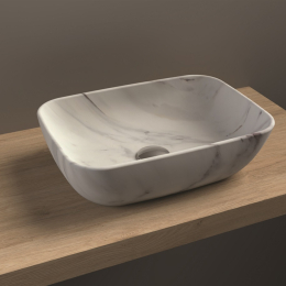 Vasque Ares céramique imprimé marbre dim. 465 x 335mm