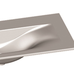 Plan Vasque EDGE moulé céramique blanc brillant 900mm