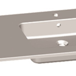 Plan Vasque ZOE à droite marbre reconstitué brillant 1400mm