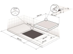 Table de cuisson gaz DPE4620XF