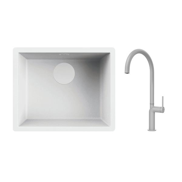 Pack évier + mitigeur PACKSTELOBLANC