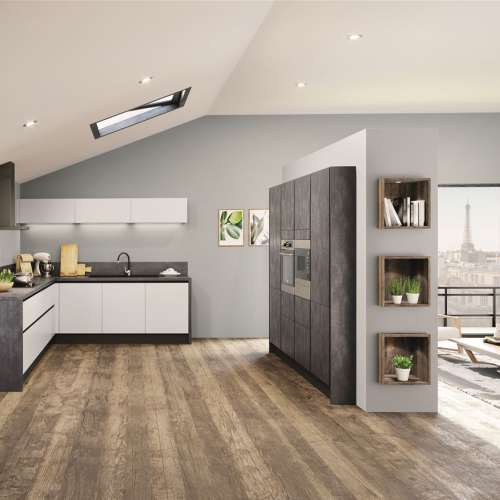 Effet béton métallisée