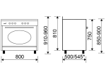 Piano de cuisson mixte GU850CER