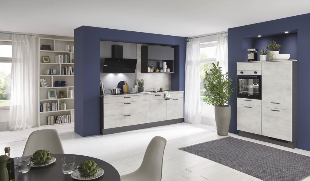 Riva  Décor béton blanc