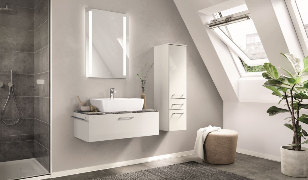 Flash  Laque laminate blanc alpin brillant