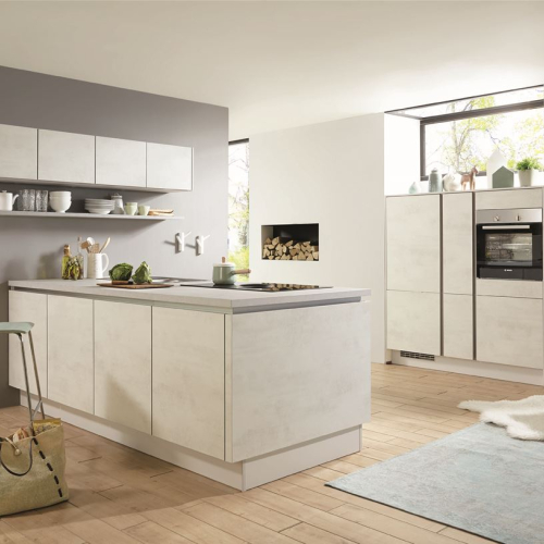 Riva  Décor béton blanc