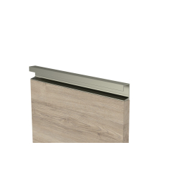 Poignée Profilée Toscane alu encastrée en queue de sapin soie