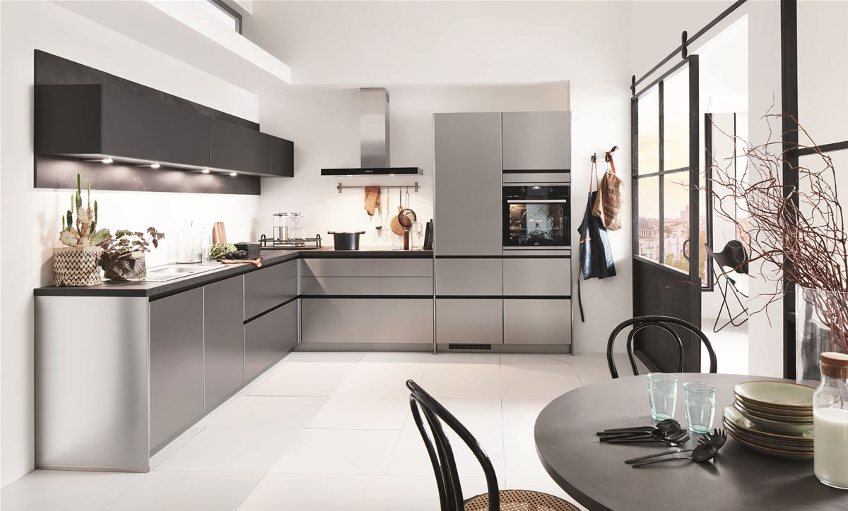 Inox Laque laminate décor acier brossé
