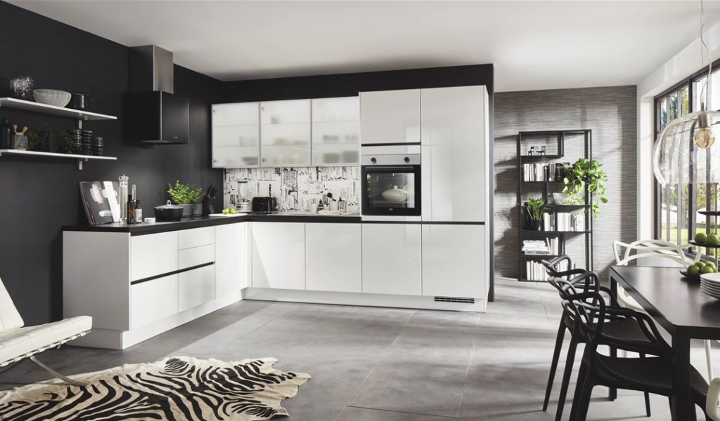 Flash  Laque laminate blanc alpin brillant