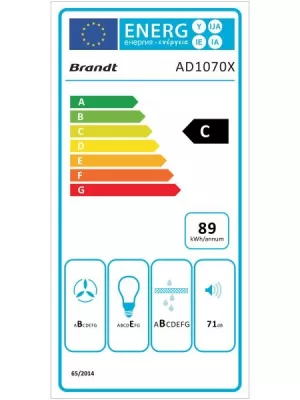 Hotte décorative murale AD1070X