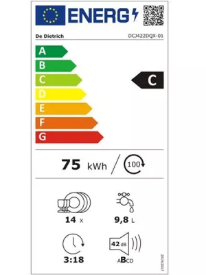 Lave-vaisselle Tout-intégrable DCJ422DQX