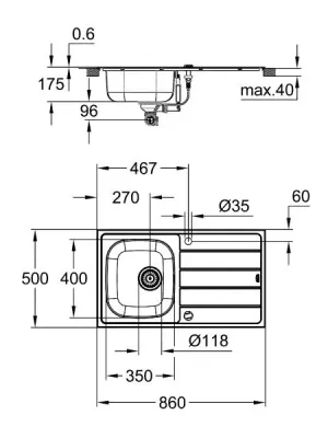 Pack évier + mitigeur 31562SD1