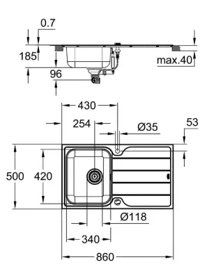 Pack évier + mitigeur 31573SD1