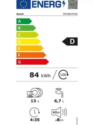 Lave-vaisselle Tout-intégrable SMV6ECX93E