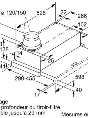 Hotte télescopique DFM064A53
