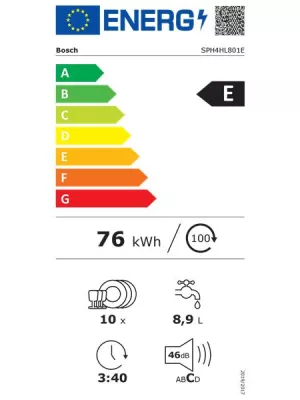 Lave-vaisselle Tout intégrable SPH4HL801E