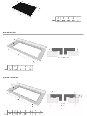 Table induction D1775