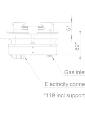 Table de cuisson gaz D56002