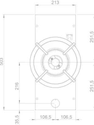Table de cuisson gaz D56004