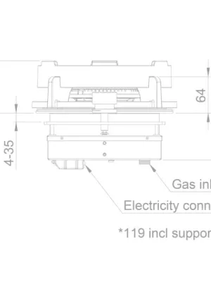 Table de cuisson gaz D56004