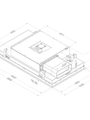 Plafonnier avec moteur D6910