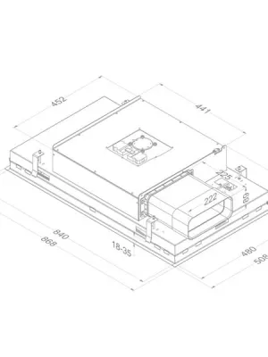 Plafonnier avec moteur D6911