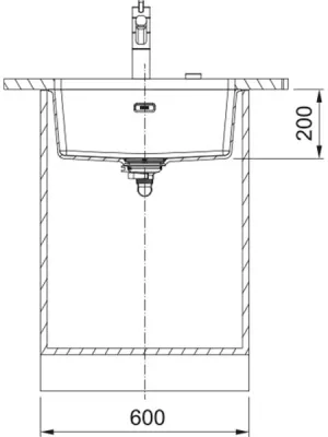 Cuve sous plan 275995
