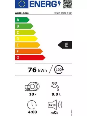 Lave-vaisselle Tout-intégrable WSIC3M27C
