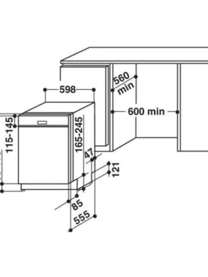 Lave-vaisselle intégrable WCBO3T133PFI