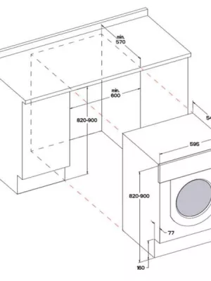 Lave-linge séchant Tout-intégrable BIWDWG751482EUN